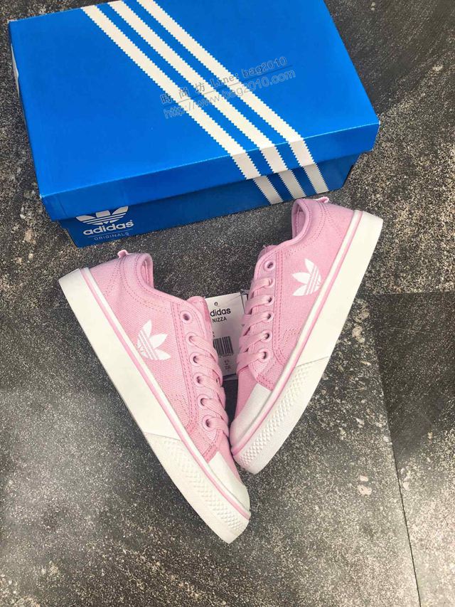 Adidas女鞋 EF1877 真標版本 阿迪達斯三葉草 半截式包膠鞋頭校園百搭休閒帆布女板鞋  hdx13333